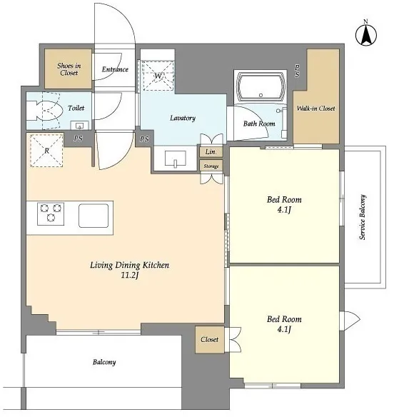 Due Fuchu I - Floor Plan - ["White", "Plan", "Floor plan"]
