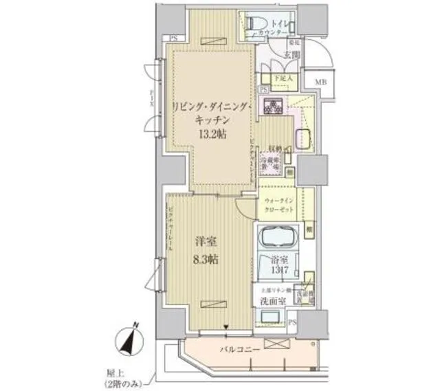 Park Axis Akasakamitsuke - Floor Plan - ["Floor plan", "Plan", "Architecture"]