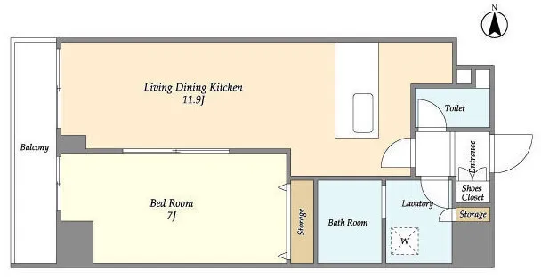 Prele Duc Kinshi Park NORTH - Floor Plan - ["White", "Diagram", "Floor plan"]