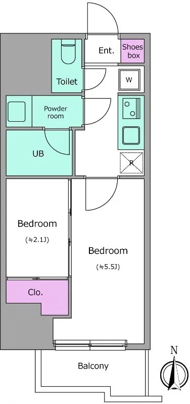 Due Kameido III - Floor Plan - []