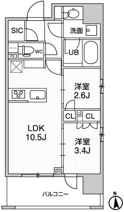Season Flats Shin-Okachimachi East - Floor Plan - []