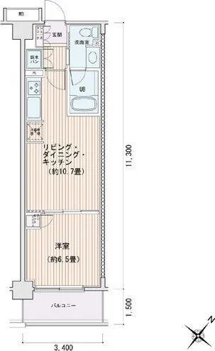 Esty Maison Toyosu Residence - Floor Plan - []