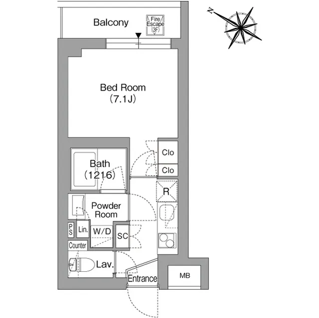 ORSUS Togoshi Ginza - Floor Plan - ["Rectangle", "Font", "Parallel"]
