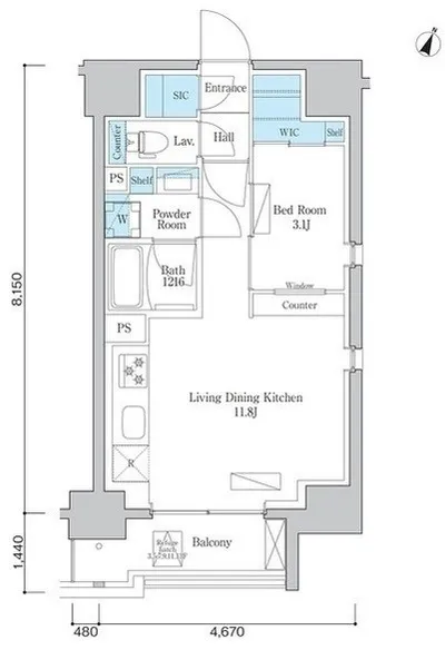 ORSUS Itabashi Honcho - Floor Plan - ["Plan", "Diagram", "Floor plan"]