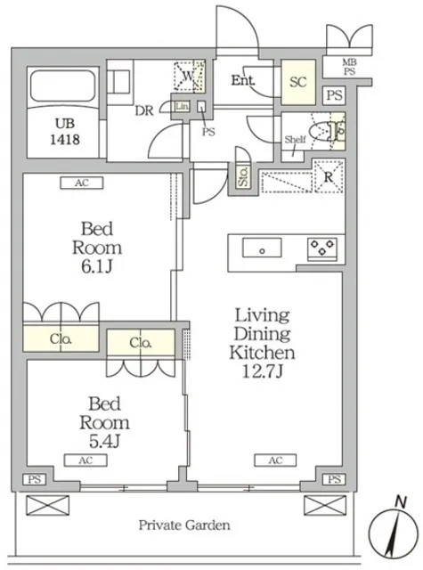 Milene Takinogawa - Floor Plan - ["White", "Diagram", "Plan"]