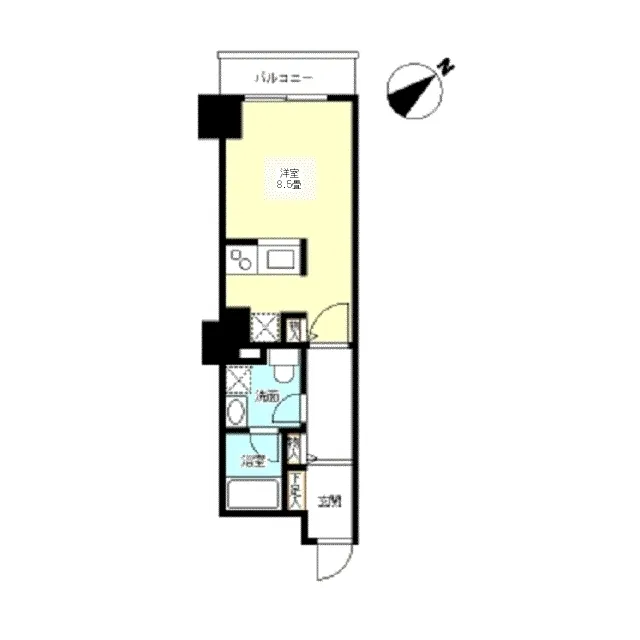 TK Flats Shibuya - Floor Plan - ["Rectangle", "Font", "Parallel"]
