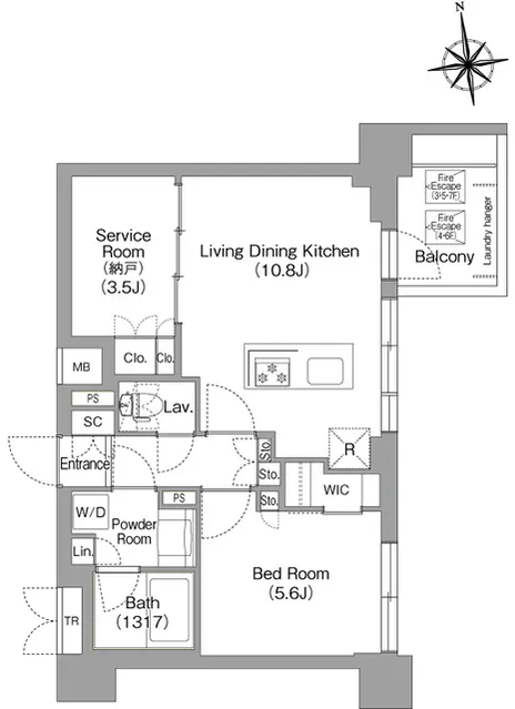 Comforia Liv Nishioshima SOUTH - Floor Plan - ["White", "Plan", "Diagram"]