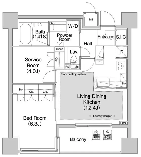 Comforia Akasaka - Floor Plan - ["Product", "Rectangle", "Font"]