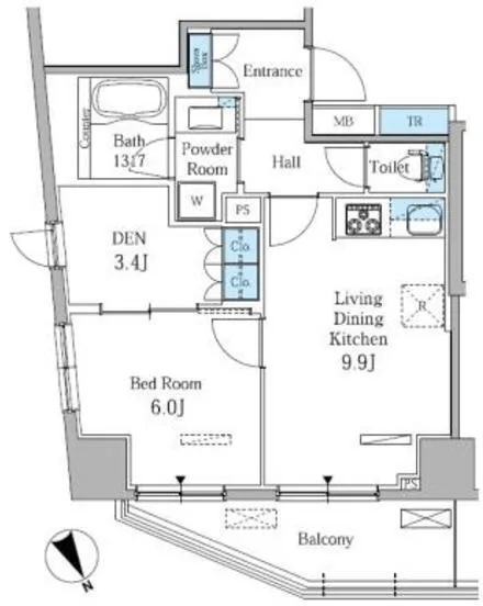 Park Axis Shin-Itabashi East - Floor Plan - ["Plan", "Diagram", "Design"]