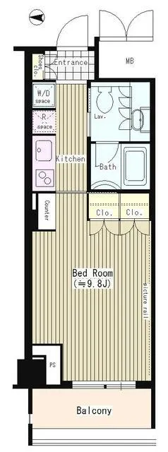 Trestage Yotsuya - Floor Plan - ["Text", "Parallel", "Floor plan"]