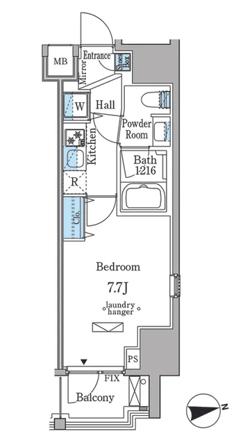 Milia Residence Shinjuku Gyoen - Floor Plan - ["Rectangle", "Font", "Parallel"]