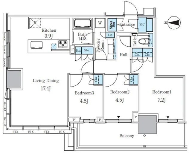 Osaki Station Residence - Floor Plan - ["Plan", "Diagram", "Floor plan"]