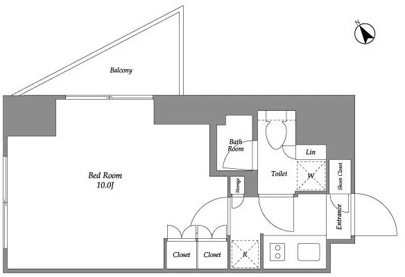 Season Flats Omorinishi - Floor Plan - ["Diagram", "Plan", "Triangle"]