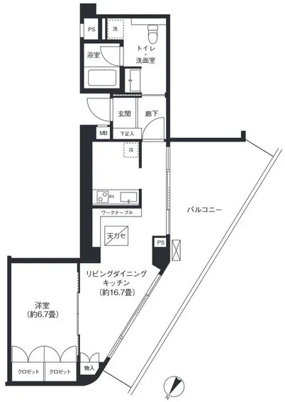 Hulic Asakusa 1-Chome - Floor Plan - ["Diagram", "Plan", "Schematic"]