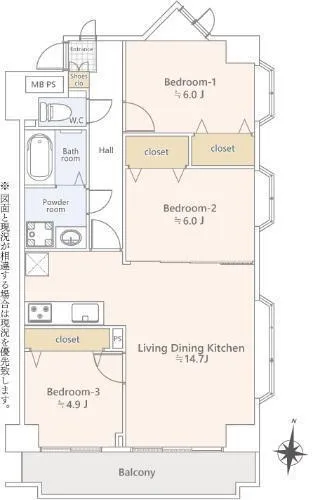 Lions Mansion Yonohonmachi, Room 309