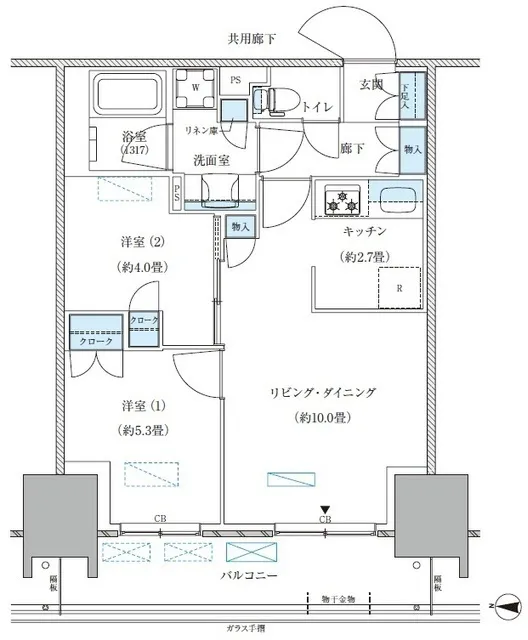Park Axis Nishi-Ojima Comfort Square - Floor Plan - ["White", "Diagram", "Plan"]