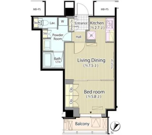 Merukumaru Keio Sasazuka Residence - Floor Plan - ["Floor plan", "Plan", "Schematic"]