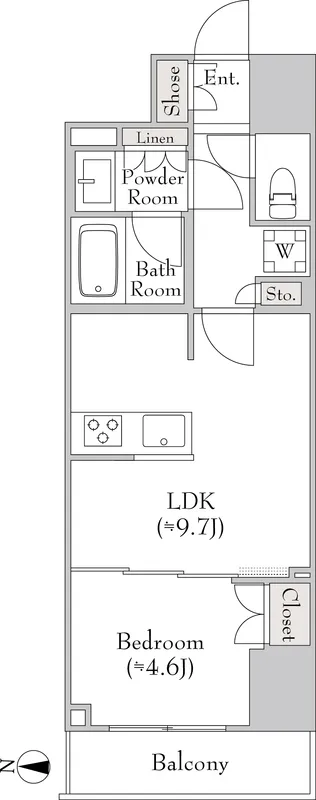 Lumiec Kinshicho - Floor Plan - []