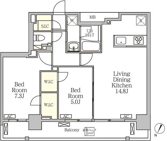 Geoent Shirokanedai - Floor Plan - ["Plan", "Diagram", "Floor plan"]