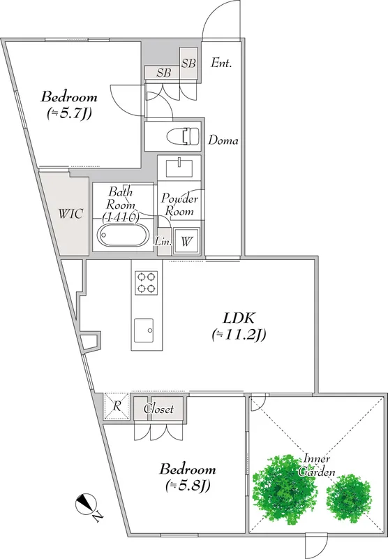 Pollast Yoyogi - Floor Plan - ["White", "Plan", "Diagram"]