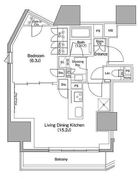 The Park Habio Azabu Juban - Floor Plan - ["Plan", "Diagram", "Map"]