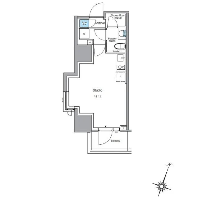 LEFONT PROGRESS SHIBUYA HILLTOP - Floor Plan - ["Rectangle", "Font", "Slope"]
