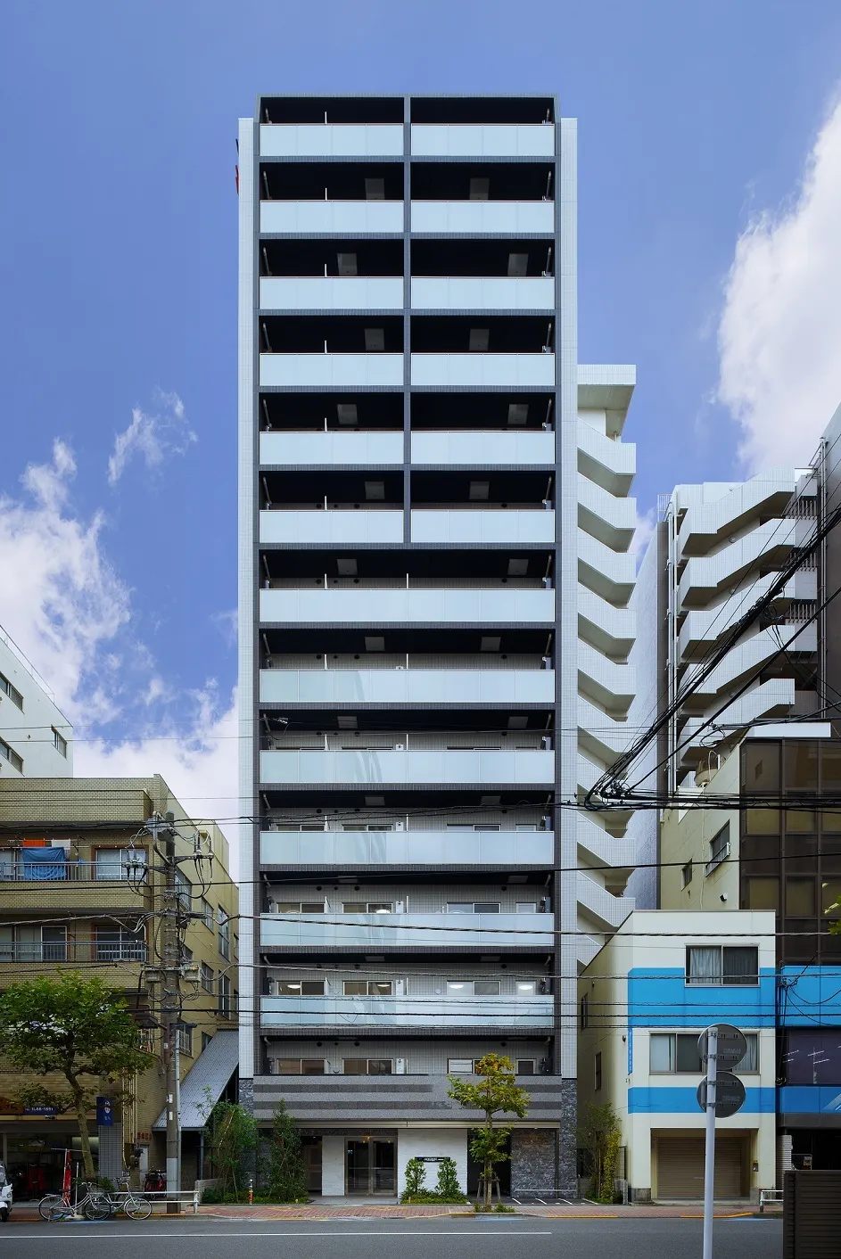 Sky Court Kuramae II - Exterior - ["Sky", "Building", "Cloud"]