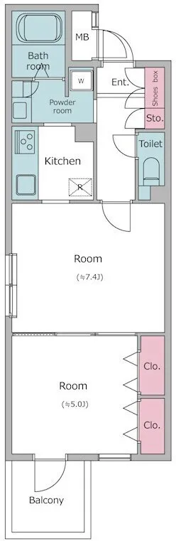 Residia Nishi Shinjuku II - Floor Plan - []