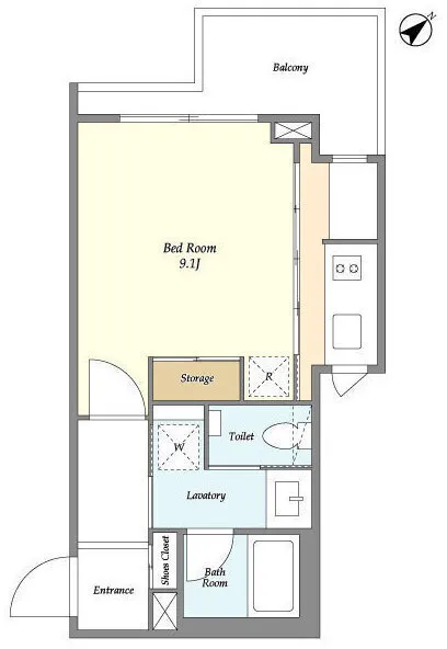 El Stanza Yoyogi - Floor Plan - ["White", "Floor plan", "Plan"]