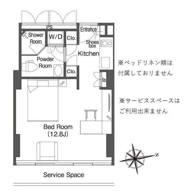 Frontier Residence The Tower Shinagawa - Floor Plan - ["Font", "Line", "Rectangle"]