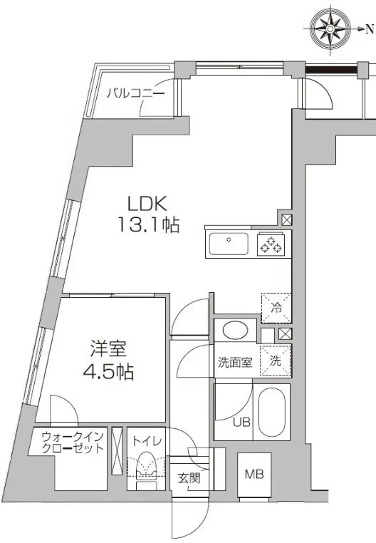 Residia Koenji - Floor Plan - ["Wood flooring", "Floor plan", "Plan"]
