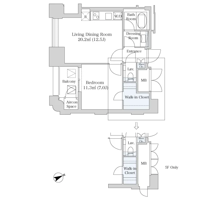 Platine Nishi Shinjuku - Floor Plan - ["Schematic", "Rectangle", "Parallel"]