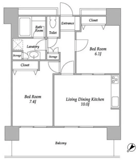 Plaza Tower Kachidoki - Floor Plan - ["White", "Diagram", "Plan"]