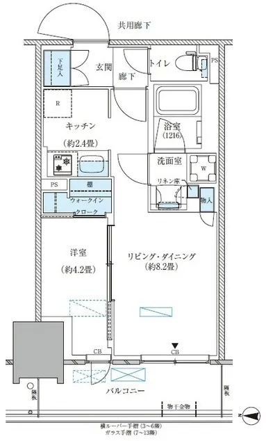 Park Axis Nishi-Ojima Comfort Square - Floor Plan - ["Diagram", "Plan", "Technical drawing"]