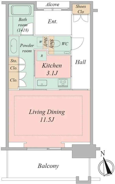 Grand Green Osaka THE NORTH RESIDENCE - Floor Plan - ["White", "Floor plan"]