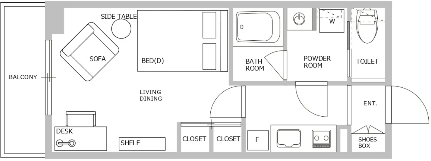 Hmlet Higashi-Shinjuku II - Floor Plan - []