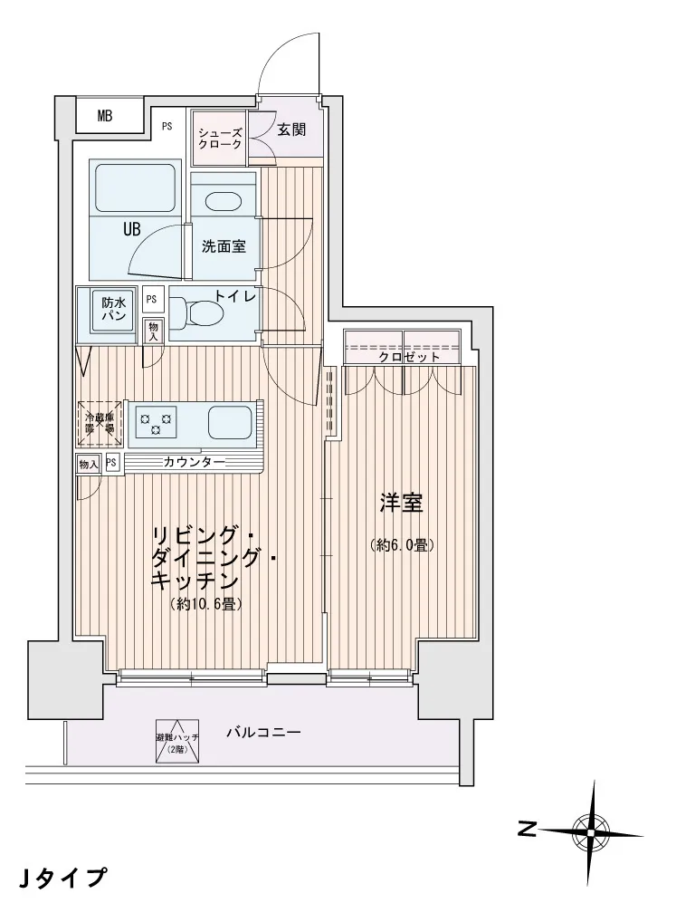 Esty Maison Kinshicho II - Floor Plan - ["Rectangle", "Slope", "Schematic"]