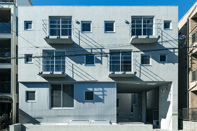 Futaba Town Apartments - Exterior - ["Apartment", "Urban design", "Composite material"]