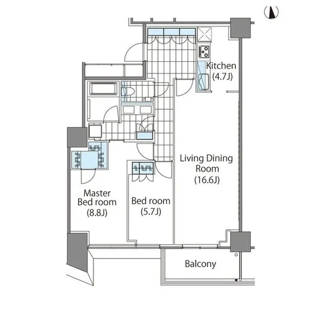 Comforia Shinjuku East Side Tower - Floor Plan - ["Schematic", "Parallel", "Slope"]