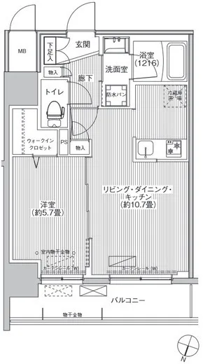 Grand Forks Kanda East Tower - Floor Plan - ["Plan", "Tile Flooring"]