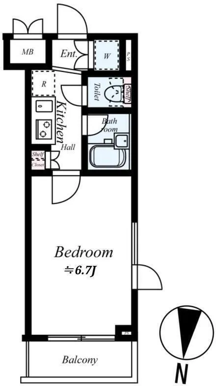 Louvre Osaki No. 2 - Floor Plan - []