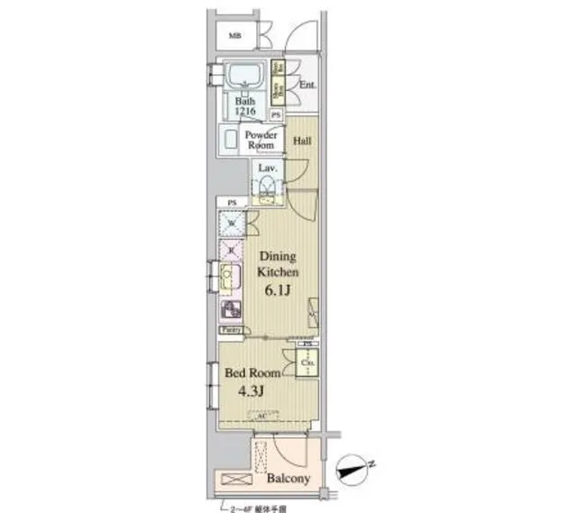 Parknade Fit Shintomicho - Floor Plan - ["Floor plan", "Text", "Plan"]