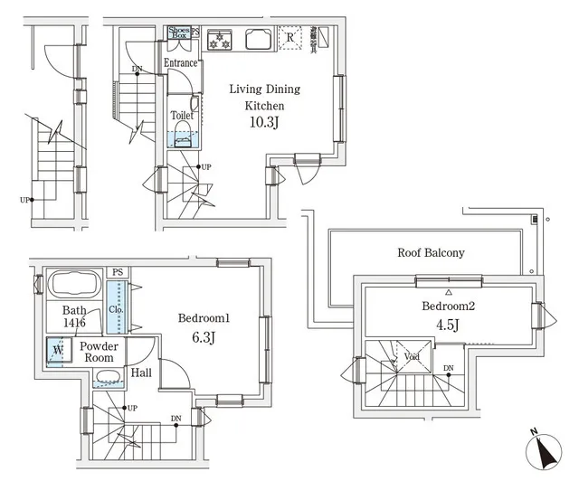 AGRATIO TERRACE Ebisu - Floor Plan - ["Product", "Rectangle", "Font"]