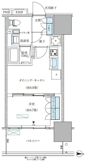 Park Axis Nishi-Ojima Comfort Square - Floor Plan - ["Diagram", "Plan", "Floor plan"]