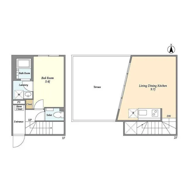 LEGALAND Yotsuya 3-Chome - Floor Plan - ["Rectangle", "Font", "Parallel"]