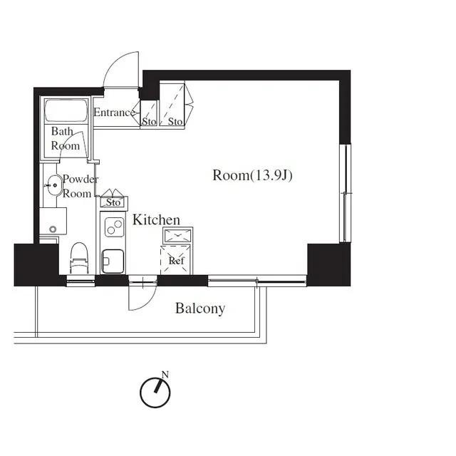 Stylio Ikejiri Ohashi - Floor Plan - ["Rectangle", "Font", "Schematic"]