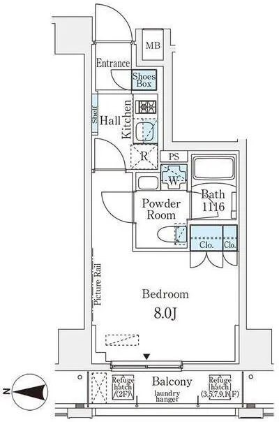 Muni Residence Ueno - Floor Plan - []