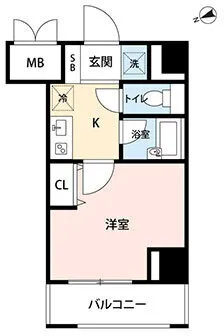 Mynavi Stay Higashishinagawa - Floor Plan - ["Apartment", "Tile Flooring"]