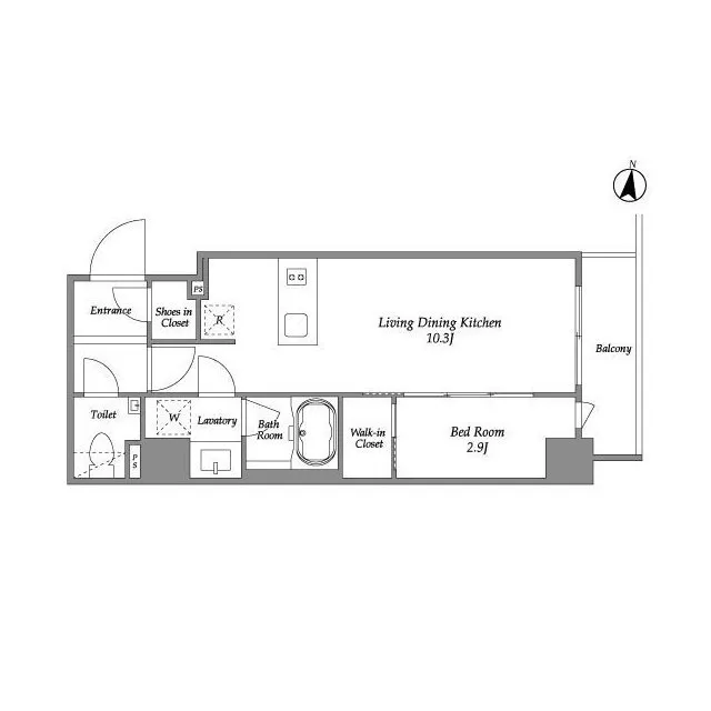 IPSE Yoyogi Uehara - Floor Plan - ["Rectangle", "Parallel", "Schematic"]