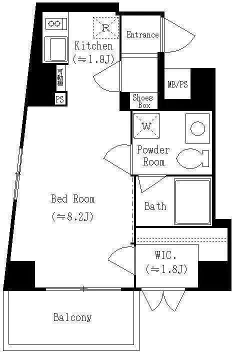 Residia Ebisu - Floor Plan - ["White"]